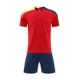 thumbnail image 5 of felwors Kids Soccer Jersey Set Training Team Uniform Shirt and Shorts(7-8 Years,Red), 5 of 6