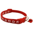 thumbnail image 4 of Conjunto de 3 collares para gatos, collar para gatitos con cascabel, ajustable de 19 a 32 cm, collar para cachorros de gatos, gatitos y perros (rojo), 4 of 5