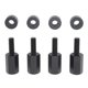 thumbnail image 1 of 4Pcs Seat Lift Mount Kits 2 Inch Black Reliable Rugged UTV Seat Riser Replacement for Can?Am Maverick X3 All Years, 1 of 5