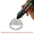 thumbnail image 7 of 2/3 ct.t.w Centre 4MM Round Cut Lab Created Moissanite Diamond Double Halo Bridal Engagement Ring Set In 10K Solid White Gold (G-H Color, VVS1 Clarity,0.66 Cttw)-9, 7 of 7