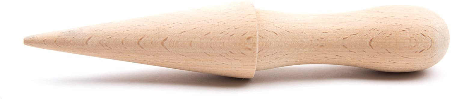 Fox Run Brands Cone Roller Form Pizzelle Pastry 8" Wooden Beechwood 4-Pack 