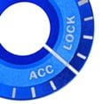 thumbnail image 4 of Miulika Car Engine Start Ignition Cover Key Hole Decoration Trim for Blue Blue, 4 of 4