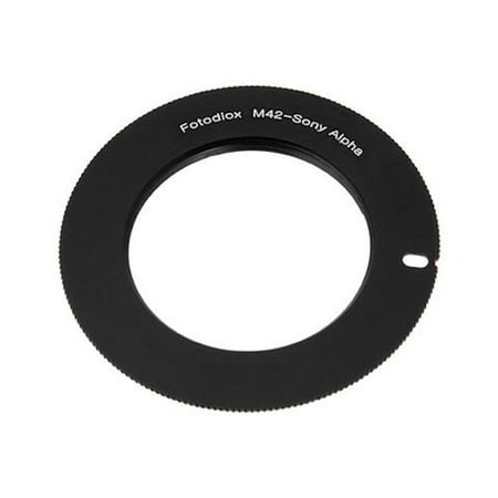 Fotodiox Lens Mount Adapter - M42 Type 1 (42mm x1 Screw Mount) Lens to Sony Alpha A-Mount (and Minolta AF) Mount SLR Camera