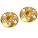 thumbnail image 3 of Reemplazo de cubiertas superiores de auriculares con vástago sin rosca 2X, aleación de aluminio , dorado shamjiam Auriculares para bicicletas Top Cap, 3 of 6