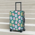 thumbnail image 6 of Logiee Colorful Easter eggs Print Travel Luggage Cover,Suitcase Protector, Washable Elastic Suitcase Baggage Cover,Closure for Wheeled Suitcase Fit 18-32 Inch Luggage-X-Large, 6 of 7