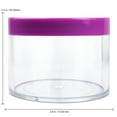 thumbnail image 3 of Beauticom 12 Jars High Quality 120 gram/ml 4 Oz Thick Acrylic Sample Container Jars - BPA Free (Purple), 3 of 5