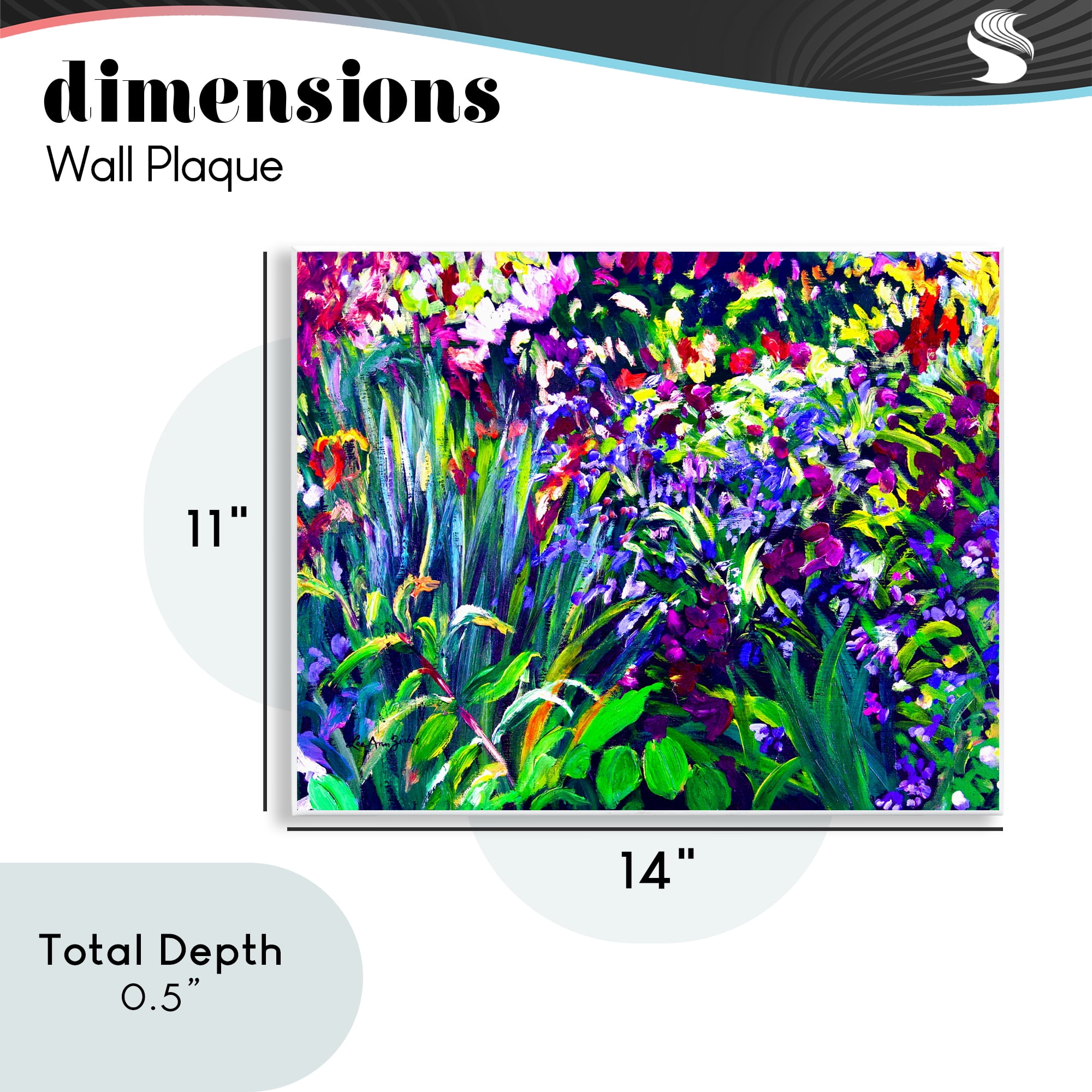 Stupell Industries Vibrant Confetti Garden Wall Plaque Art, design by Lee Ann Zirbes