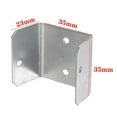 thumbnail image 2 of 10 Pack Galvanized Fence Panel Clips 32mm-50mm for Secure Trellis & Timber Posts, 2 of 5