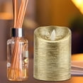 thumbnail image 3 of Flame-Less Candles,Led Flame-Less Candles Battery Gold Swinging Flame Electric Candle Lights Weddings(L(7.5x15cm)), 3 of 8
