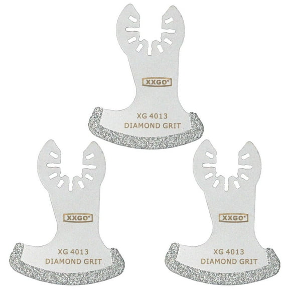 3 Pcs Diamond Oscillating Multi Tool Segment Grit Grout Swing Blades for Girt Grout Removal XG3001S