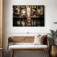 thumbnail image 3 of Elephant Stock Firefighter Hose Wall Art - Horizontal Canvas Wall Art - Living Room Wall Decor - Our America Canvas - Brown And Red Decor - 45" x 30", 3 of 8