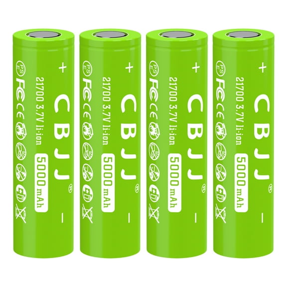 3.7V 21700 Rechargeable Battery Lithium 5000mAh for LED Flashlight,Toys,Headlamps, RC Cars,Garden Lights and Other Electronic Devices