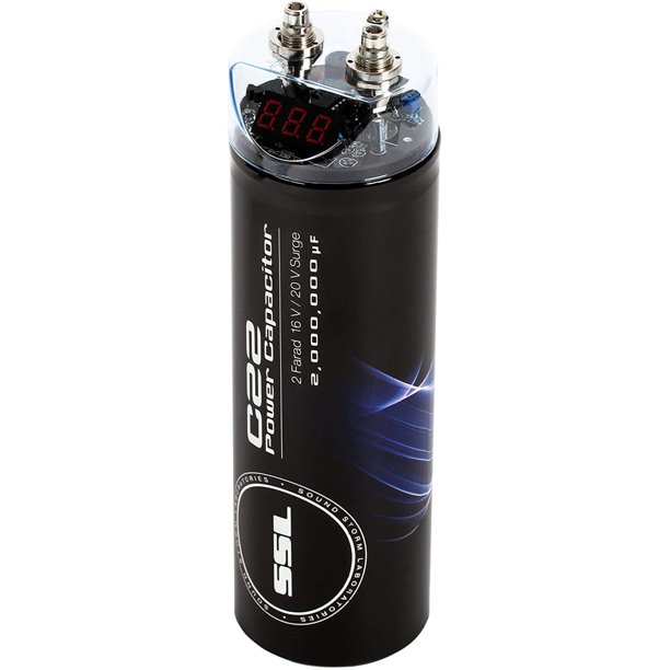 Sound Storm C22 Car Capacitor for Energy Storage to Boost Audio System