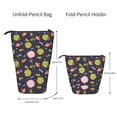 thumbnail image 2 of Kdxio Telescopic Pencil Bag Pen Holder Stationery Case,Stand-up Retractable Transformer Bag Organizer for Christmas Holiday(Frog And Flowers), 2 of 6