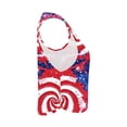 thumbnail image 6 of Yourumao Womens Athletic Tank Tops Flag Print Sleeveless Tops Cut Out Round Neck Workout Tops Lightwieght Patriotic Tees for 4th of July, 6 of 8