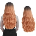 thumbnail image 3 of LHWEN Long Women's Wig - Natural Synthetic Wig Shadow Curly Wig For Women Beauty Salon Straight Hair Fun Lace Wavy Curls Braided Hair Synthetic Hair bohon Perfect for Party Everyday, 3 of 3