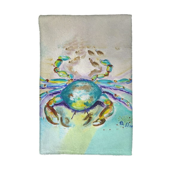 Betsydrake KT1145 16 x 25 in. Alaskan Crab Kitchen Towel