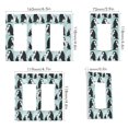 thumbnail image 2 of Yayeee Rocker Switch Wall Plate 2-Gang 4.7"x4.6" Home Decorative Outlet Cover, Green Penguins Pattern, 2 of 6