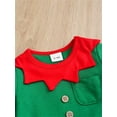 thumbnail image 6 of WIBACKER My First Christmas Baby Boy Girl Cotton Outfit Newborn Elf Santa Costume Set Infant Xmas Cosplay Romper Jumpsuit, 6 of 11