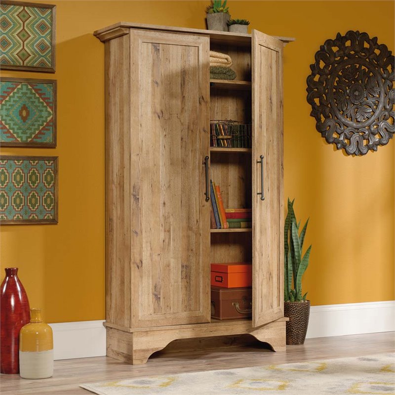 Pemberly Row Storage Cabinet In Antigua Chestnut Walmart Com Walmart Com