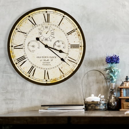 Vintage Rusty looked Metal Wall Clock 60cm, home decoration, hallway, living room d+Â®cor, wall art