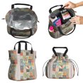 thumbnail image 2 of Boho Bohemia Flower Drawstring Lunch Bag Women - Drawstring Lunch Bag Insulated for Work Office - Stain-Resistant Large Lunchbags for Women with Multi-Pockets, 2 of 6