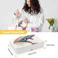 thumbnail image 5 of Whale Earring Organizer Jewelry Box with Removable Compartment and Portable Design, 5 of 6