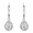 White Gold, variant on Cate & Chloe Izzy 18k White Gold Plated Drop Earrings with Simulated Diamond Crystals Gift for Women
