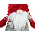 thumbnail image 6 of STPgoods Gnome with Red Hat Christmas Figurine 19.7" (50 cm) Fabric Christmas Decoration Xmas Standing Decoration Christmas Collectible Figurine Xmas Statue Holiday Decor, Red and White, 6 of 6