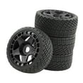 thumbnail image 4 of Milaget 4 Pieces RC Wheels and Tires Set RC Tires with Wheel Rim 1/7 1/8 RC Vehicles black, 4 of 9