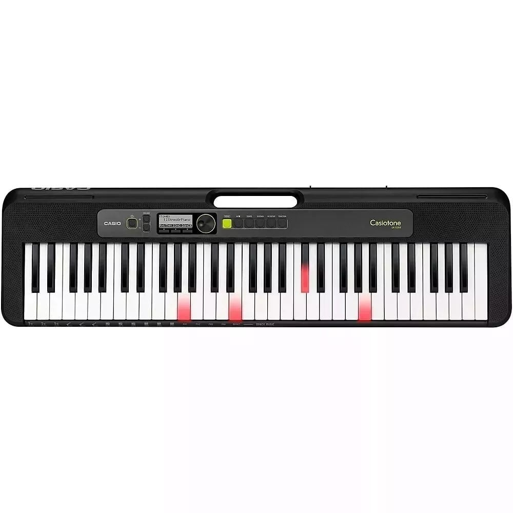 Casio Casiotone 61-Key Lighted Keyboard With Sustain Pedal, Protective Case Bundle