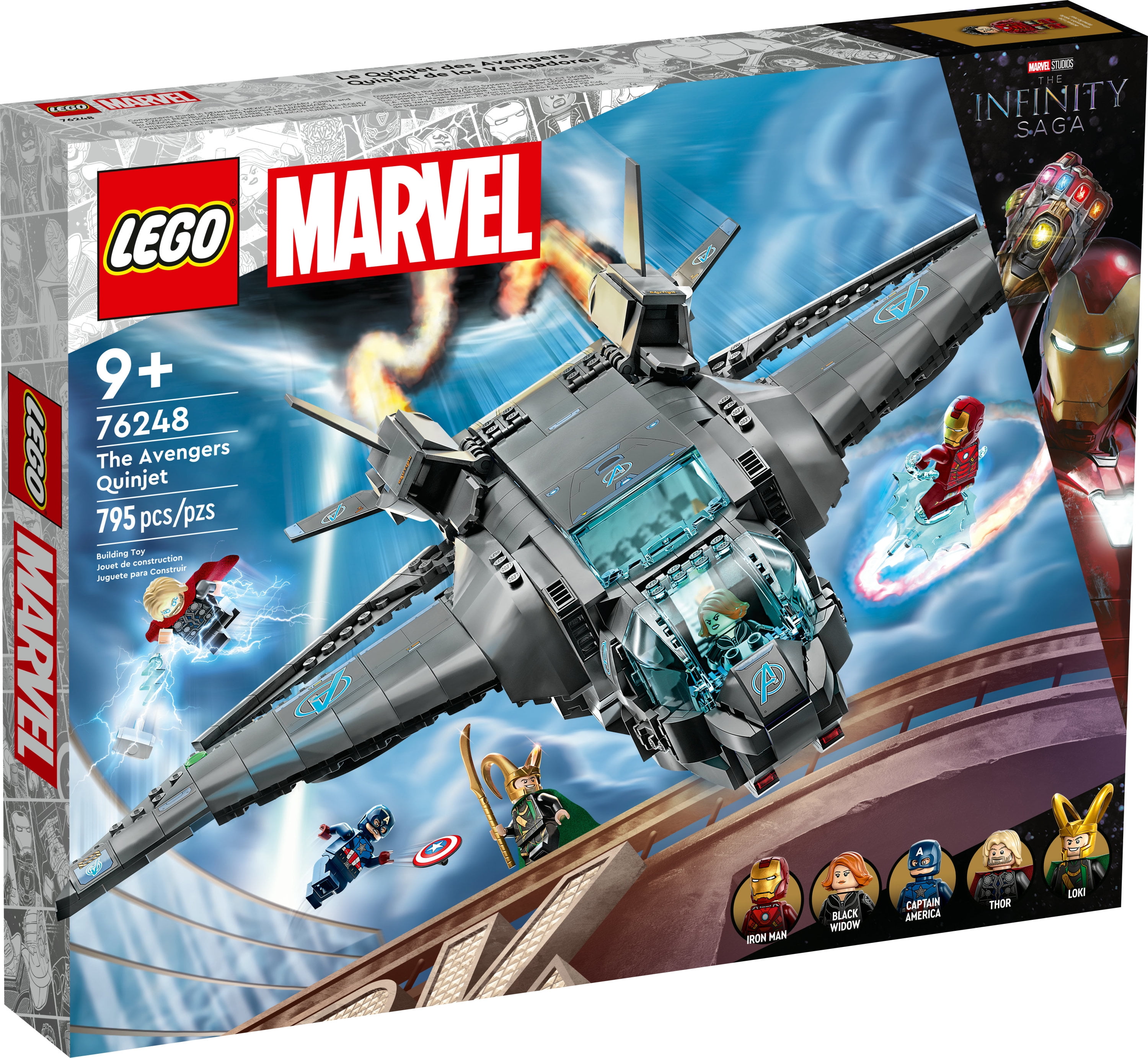 LEGO The Avengers Quinjet Saga Set 76248 - Walmart.com