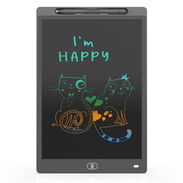 12 Inch Children'S Drawing Board LCD Handwriting Board LCD Electronic Blackboard Hand-Painted Writing Board (Color) F