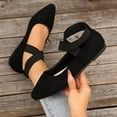 thumbnail image 5 of Willtoo Ballet Flats for Women Elastic Crisscross Strap Mary Jane Flat Slip On Casual Ballerina Walking Flats Dress Shoes for Woman Comfortable Cute Loafer Shoes, 5 of 6