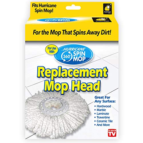 Hurricane Spin Mop Replacement Mop Head by BulbHead, Blue