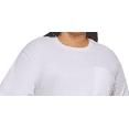 thumbnail image 2 of Plus Size Tribeca Cotton Boyfriend T-Shirt White 1X, 2 of 3
