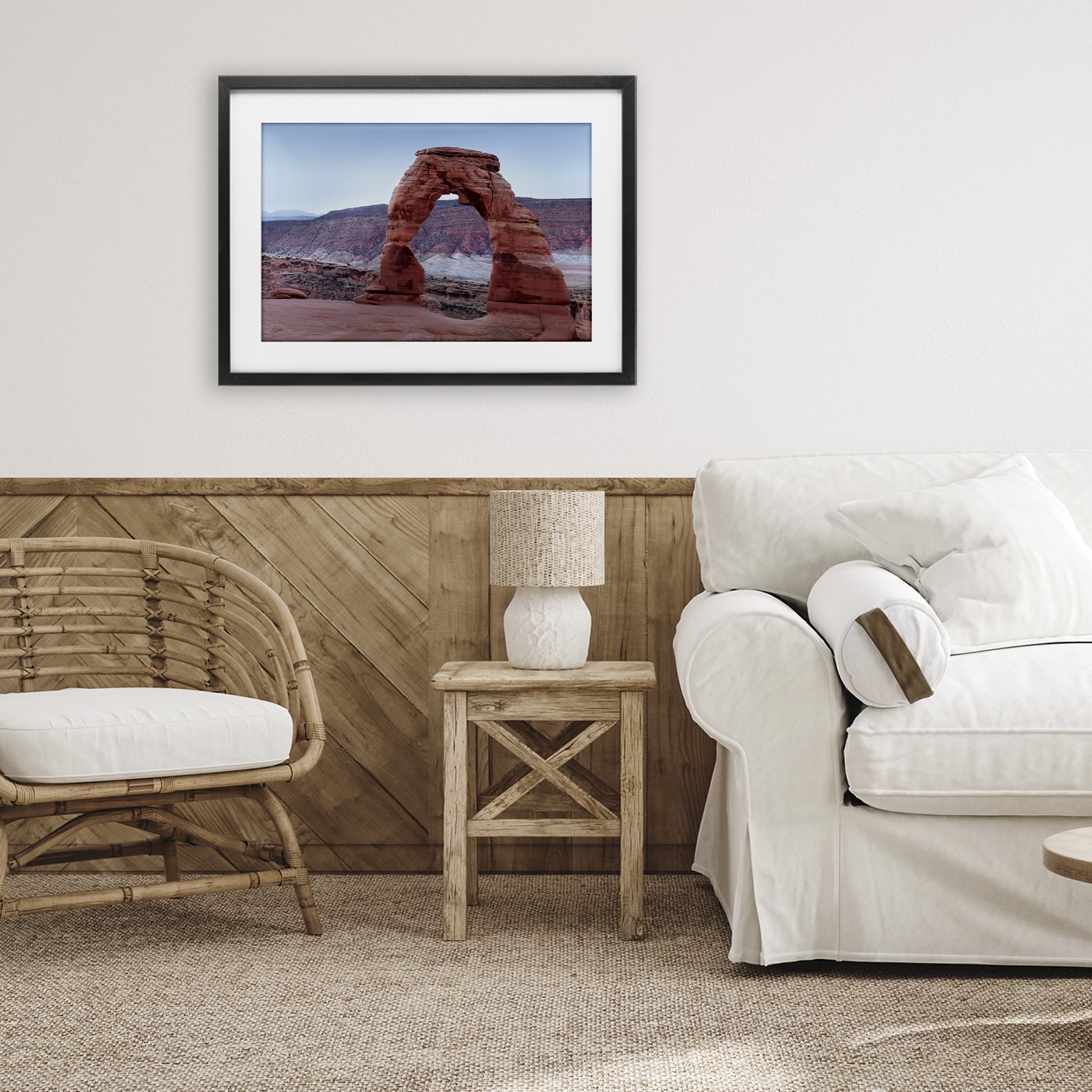 Stupell Industries Time's Sculpture Delicate Arch Black Framed Print Under Glass, design by Lori Deiter
