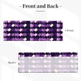 thumbnail image 3 of Drapery Wear Rod Short Curtain 54x18in Filter With Light Feature For Easy Installation Rod Free For Bedroom Kitchen Bathroom\r\n Violet Retro Houndstooth_1, 3 of 7
