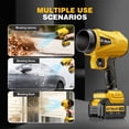 thumbnail image 6 of Upgraded Leaf Blower Cordless-800000 RPM Turbo Jet Blower with 2×5.0Ah Batteries & Fast Charger，Handheld Blower for Patio,Leaves, Lawn, Yard, Dust,Snow,Car Cleaning, 6 of 10