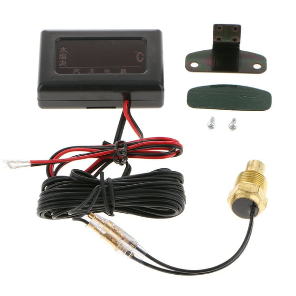 Sensor de Visualización de Temperatura LCD Digital de Temperatura Automática para Interiores Y Exteriores, de Accesorios 17mm