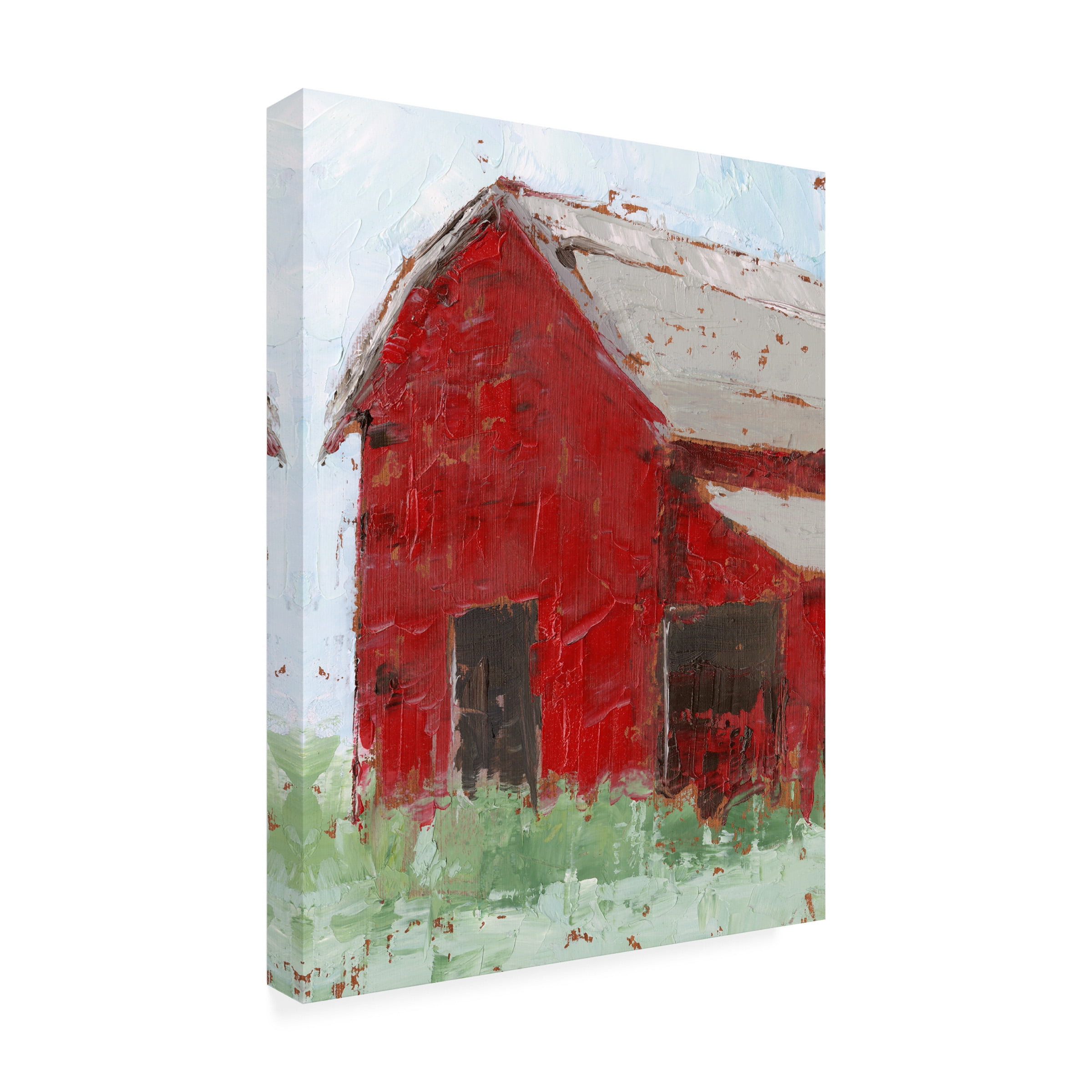 Ethan Harper 'Big Red Barn II' Canvas Art