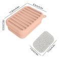 thumbnail image 4 of Ufehgfjh Travel Soap Dish Shower Soap Dish Silicone Soap Holders with Lid Selfs Draining Soap Dishs for Bathroom Kitchen Non-slide Bar Soap Container with Cover Travel Soap Case Fast Dryin, 4 of 7
