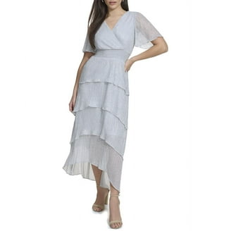 kensie embroidered midi dress Voluminous dress– Róhe