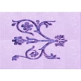 thumbnail image 1 of Ahgly Company Machine Washable Indoor Rectangle Transitional Purple Area Rugs, 3' x 5', 1 of 7