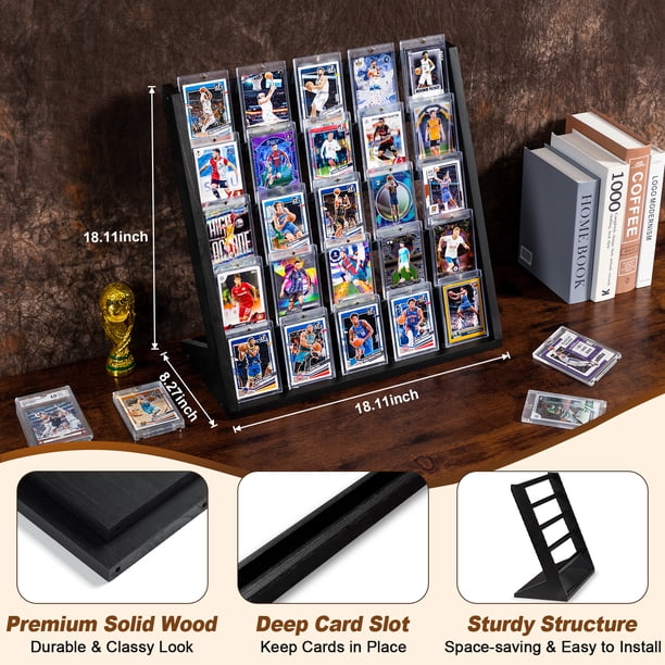 card stands for display cases 2-Tiered Stand – Scobo Design, LLC Our baseball card show case is handcrafted from solid hardwood with a glossy black Clear Acrylic Display Stand |
