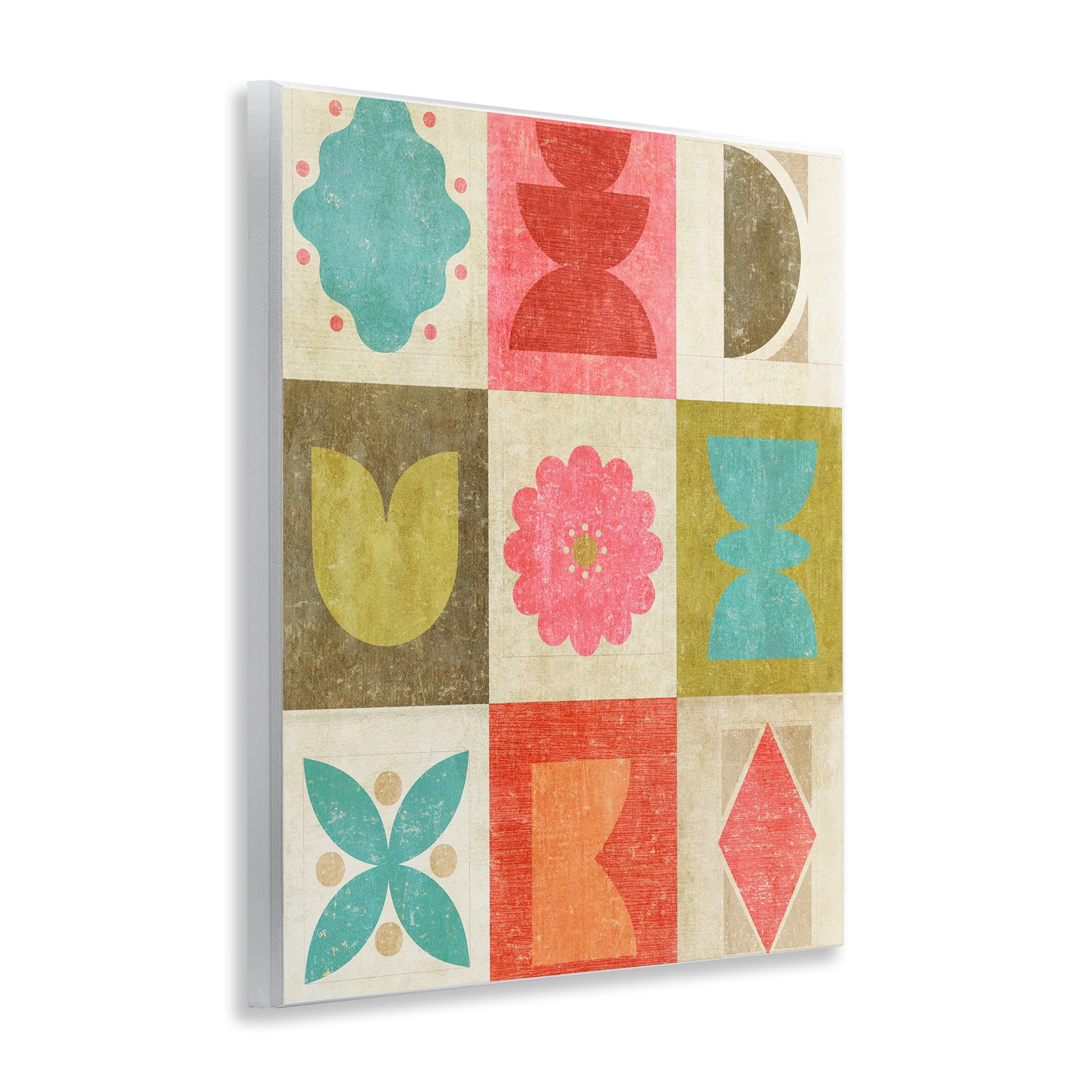 Stupell Industries Happy Dance Geometrics Wall Plaque Art, design by Suzanne Nicoll