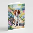 thumbnail image 6 of Bedlington Terrier Spring Garden Greeting Cards Pack of 8 7 in x 5 in, 6 of 24