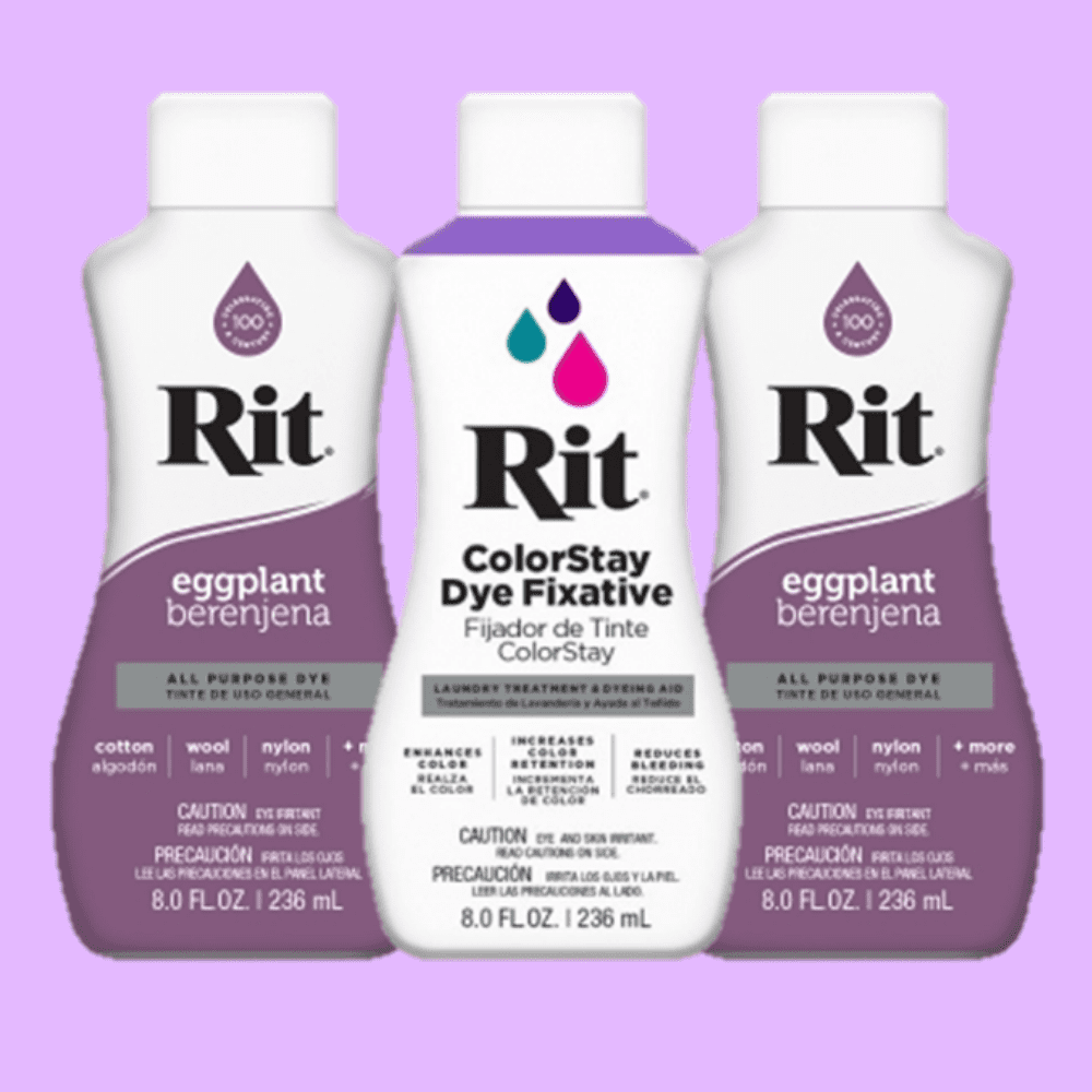 Rit Dye 8oz Purple Dye and Fixative Multipack 
