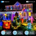 thumbnail image 3 of 1300 LED 426FT Christmas String Lights Indoor/Outdoor, 8 Lighting Modes Fairy Lights, Waterproof Christmas Tree Lights with Timer & Memory Function for Xmas Yard Party Home Garden Decor Multicolor, 3 of 7