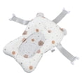 thumbnail image 1 of Alfombrilla de baño para bebé, antideslizante, suave, de secado rápido, ligera, para sentarse y acostarse, cojín de baño para recién nacidos, color blanco, 1 of 14